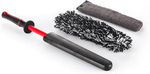 Miniatura 9 de Detail Factory - Juego de cepillos para rueda con fundas de microfibra intercambiables - Limpieza ultra suave, lavado y detalle de ruedas