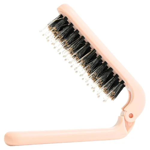 Miniatura 15 de Uffy MiniPop - Cepillo de viaje para el cabello, mini cerdas de jabalí plegables para mujeres, hombres y niños, peine compacto apto para niños