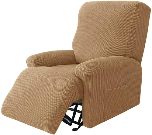 Miniatura 20 de LazyBoy - Funda de sofá reclinable jacquard, fundas elásticas antideslizantes para sillas reclinables, 4 piezas, protector de muebles para sillón