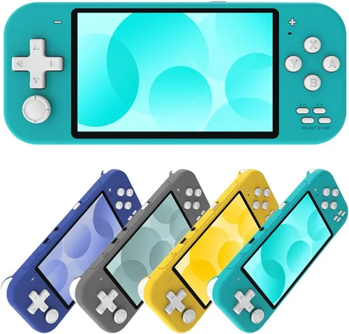 Miniatura 2 de Mini consola de juegos retro portátil X20, consola de juegos portátil de 4.3 pulgadas con joysticks, 2000 juegos integrados, descarga de juegos Azul