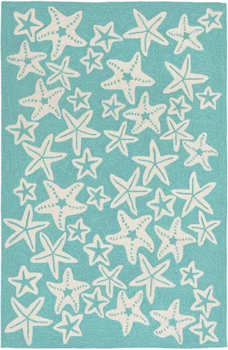 Miniatura 53 de Liora Manne CAPR5163633 - Alfombra costera para interiores y exteriores, color azul marino, 2 pies x 5 pies Cuerdas Navy