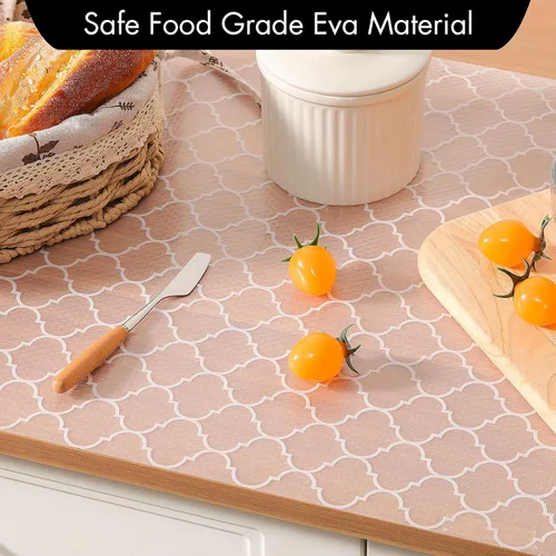 Miniatura 7 de Cooyes Revestimiento de Estante para Gabinetes de Cocina – Forro de Cajón Impermeable No Adhesivo – Material EVA Duradero Papel de Estante Fácil