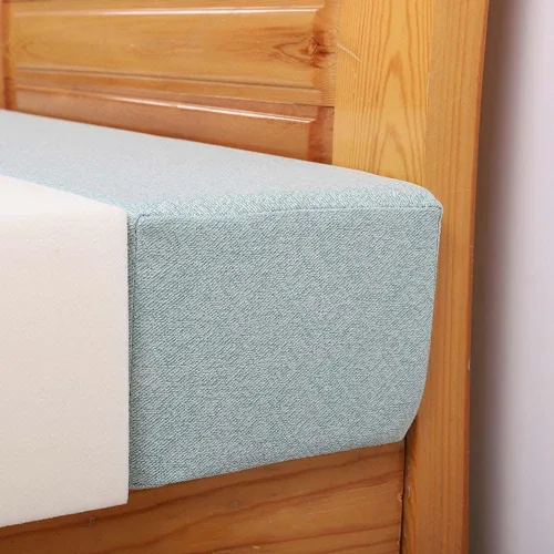 Miniatura 11 de YURRO Almohadilla de cuero sintético para cama de cabecero, protección acolchada para cabecera, almohada larga y alargadora de colchón suave, Beige