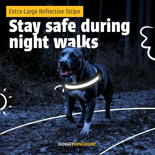Miniatura 4 de DOGGYKINGDOM Arnés para perro sin estrangulamiento con asa y paneles de parche, chaleco reflectante ajustable para perros grandes, morado, L Púrpura
