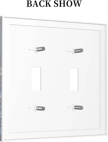 Miniatura 677 de Placa de Interruptor de Luz Azul de 1 Gang, Placa de Pared Decorativa de Palanca Individual, Cubierta de Placa de Pared de Palanca, Placa Frontal