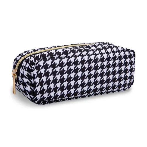 Miniatura 60 de Estuche pequeño para lápices y maquillaje para bolso, lindo estuche de lápices, bolsa de pinceles de maquillaje de nylon con cremallera, estuche