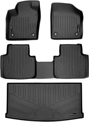 Miniatura 12 de Maxliner - Alfombrilla para todo tipo de clima, para carga, detrás de la tercera fila, para Volkswagen Atlas 2018-2025 2-Negro