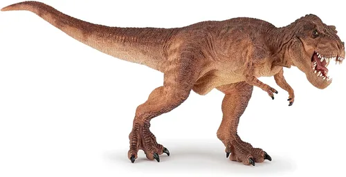 PAPO - T-Rex marrón - Figura realista - para mayores de 3 años - Colección de dinosaurios - Pintado a mano - Muy detallado - Duradero y educativo -