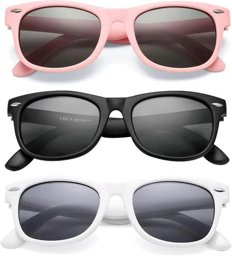 Miniatura 37 de Lentes de sol polarizados de goma elastómero termoplástico (TPEE) flexible, para niñas y niños de 3 a 9 años