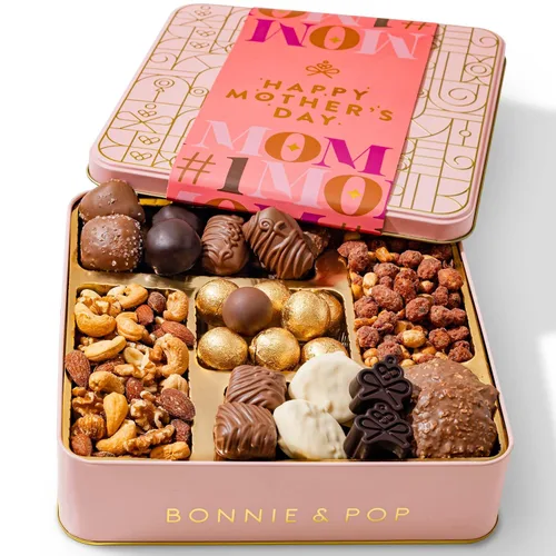 Miniatura 9 de Cesta de regalo de chocolate para mujeres, caja de regalo de dulces para mujer, set de regalo para Navidad, festividades, para ella, mamá, esposa