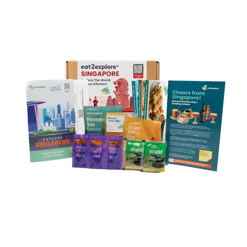 Miniatura 23 de eat2explore Kit de cocina global para adultos, recetas auténticas, especias esenciales y maridajes de bebidas, perfecto para citas nocturnas