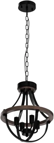 Miniatura 4 de Lámpara de Araña Estilo Granja, Lámpara Colgante Moderna, Luminaria de Techo Rústica de 4 Luces, Lámpara de Araña Vintage para Pasillo Vestíbulo