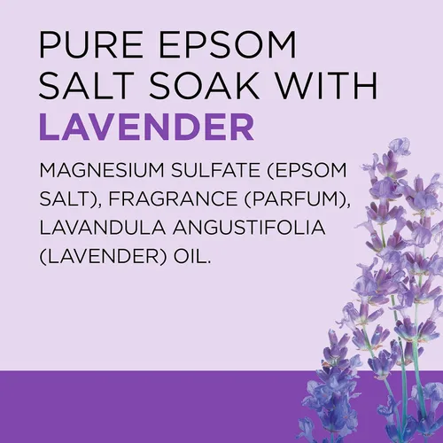 Miniatura 10 de Dr Teal's - Solución de baño de sal de Epsom, Calma y sueño, lavanda, 3 libras