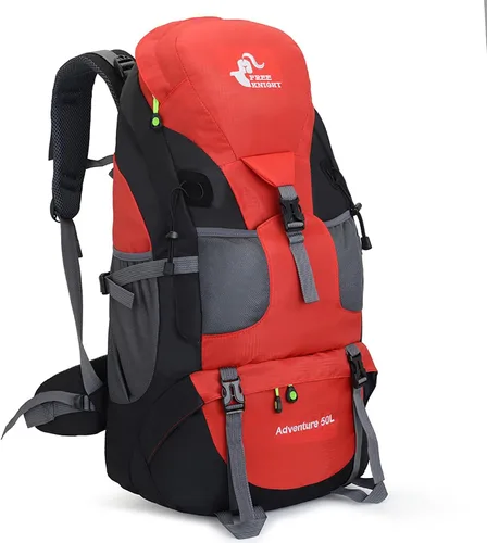 Miniatura 20 de Bseash Mochila de senderismo de 50 L, resistente al agua, ligera, mochila deportiva para deportes al aire libre, bolsa de viaje para camping, Azul