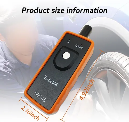 Miniatura 2 de Herramienta de restablecimiento de sensor de neumáticos automotriz, herramienta de reaprendizaje TPMS, sensor de monitoreo de presión de neumáticos