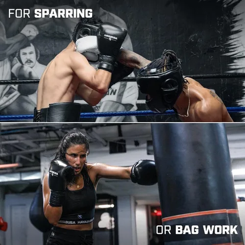Miniatura 7 de Hayabusa Guantes de boxeo profesionales de cuero con para hombres y mujeres