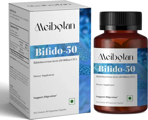 Probióticos Bifidobacterium Lactis 50 mil millones de UFC Probióticos para hombres y mujeres Apoya la salud intestinal digestiva y intestinal - 60