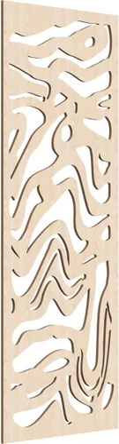 Miniatura 44 de 9 3/8"W x 24 3/8"H x 1/4"T Northfield Decorativos Paneles de Pared de Madera Calado, Abedul