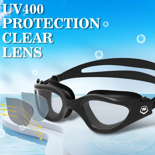 Miniatura 2 de WIN.MAX - Goggles de natación polarizados, antivaho, antirrayos ultravioleta, sin filtraciones y con visión clara para hombres, mujeres, adultos