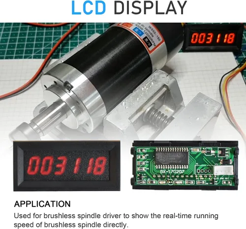 Miniatura 6 de Daedalus Kit de motor de husillo sin escobillas CNC, 600w, ER11, 48V DC, 9000RPM Kit ER11 de 600 W
