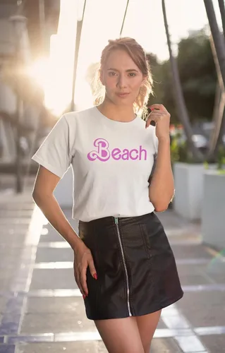 Miniatura 2 de Playa - 70s 80s cali Beach Font - Lindo Top Vacaciones - Camiseta Unisex