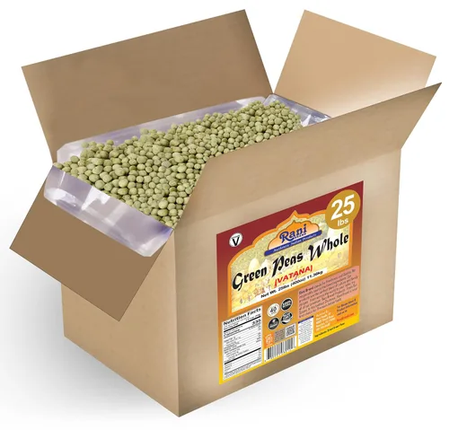 Miniatura 9 de Rani Green Peas Split, Secos (Vatana, Matar) 400oz (25lbs) Caja a granel de 25.0 lbs ~ Todo natural Vegano Apto para gluten Producto