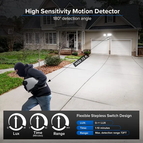 Miniatura 4 de SANSI - Luz LED de seguridad con sensor de movimiento
