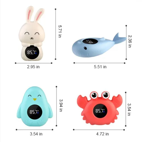 Miniatura 6 de Termómetro de temperatura de agua para bebés, termómetro digital con pantalla fácil de leer, adecuado para adultos, bebés, niños y niños pequeños