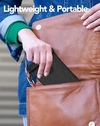 Miniatura 9 de FIREDOG Faraday Pouch for Car Keys and Smartphone, Key Signal Blocking Bag, Cell Phone Keyless Entry Fob Signal Blocking Bag Negro