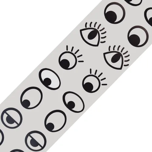 Miniatura 6 de baotongle 1000 pares de calcomanías para ojos, etiquetas autoadhesivas grandes con ojos saltones de dibujos animados negros y blancos para ojos