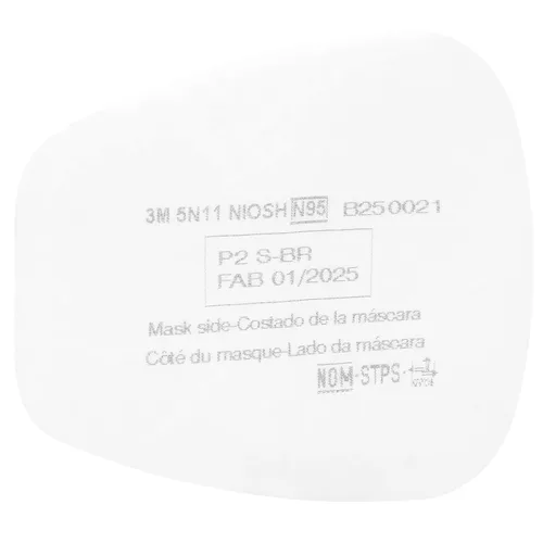 3M Filtro respirador N95, 5N11, desechable, ayuda a proteger contra partículas no a base de aceite, uso con respiradores 3M serie 5000 o cartuchos