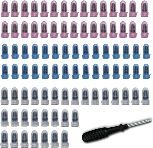 Miniatura 8 de 60 clavos de goma para reparación de neumáticos, kits de reparación de neumáticos al vacío, tornillos de goma en espiral, herramienta