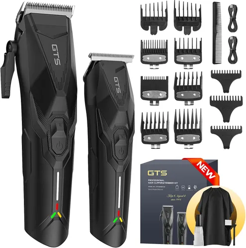 Cortadora de pelo profesional para hombres, juego de cortapelos y recortadora de peluquería profesional, cortadora de pelo inalámbrica para hombre,