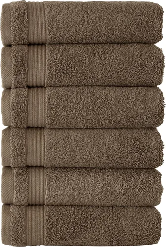 Miniatura 29 de Classic Turkish Towels CTT - Juego de 12 paños de primera calidad, 100% algodón turco, altamente absorbentes y de secado rápido, toallas faciales