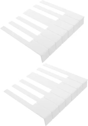 SUPVOX 52 teclas de piano de repuesto blancas para teclado de 88 teclas, accesorios de reparación de piano, suministros de instrumentos de teclado
