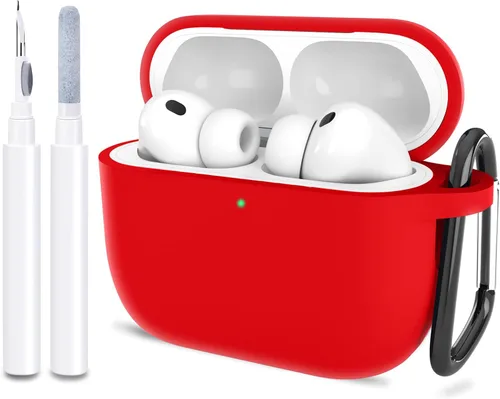 Miniatura 18 de Compatible con AirPods Pro 3, funda protectora de silicona suave con kit de limpieza de llavero para mujeres y hombres para Apple AirPods Pro de 3ª
