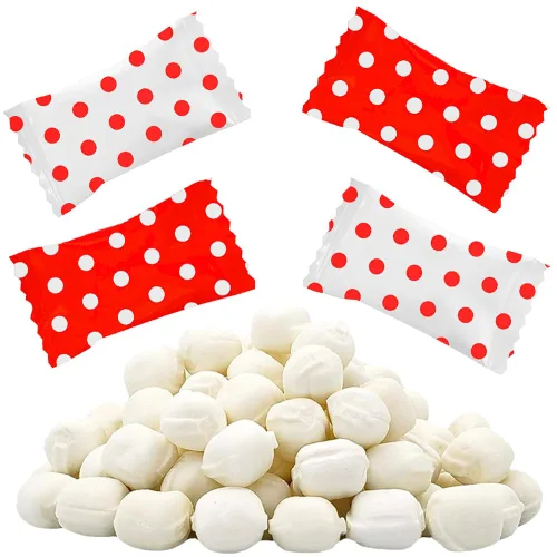 Miniatura 18 de Fruidles Big Dots - Menta para después de la cena, sin grasa, certificado Kosher, envueltas individualmente (rosa brillante, 55 piezas)