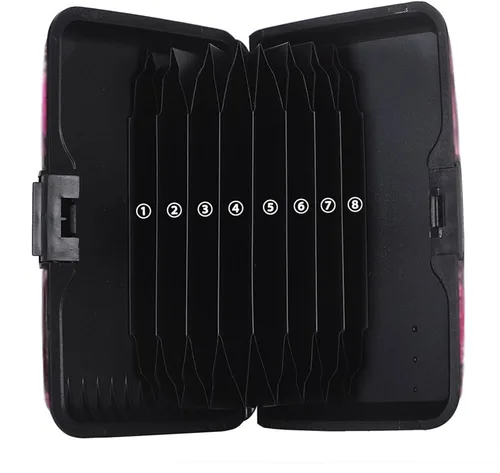 Miniatura 4 de Cartera de aluminio con bloqueo RFID delgado de metal para tarjetas de crédito