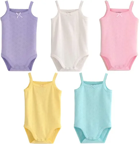 Body sin mangas con tirantes delgados para bebé, camiseta sin mangas, de algodón, de una pieza, paquete de ropa de verano para bebé