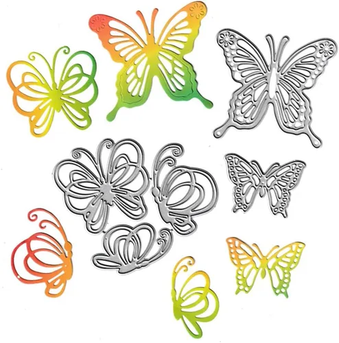 Miniatura 10 de Plantillas de plantillas de metal para decoración de tarjetas y álbumes de recortes, 1 unidad