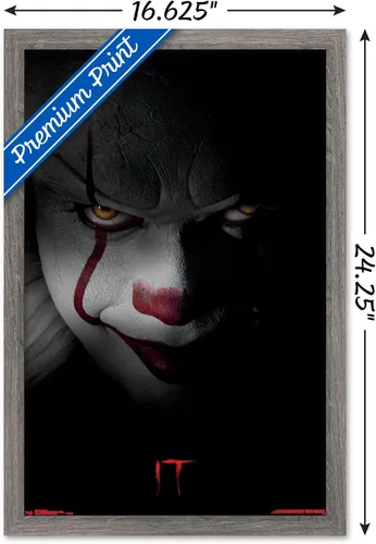 Miniatura 3 de Trends International IT-Pennywise - Póster de pared, 14.725 x 22.375 pulgadas, versión enmarcada de madera de granero