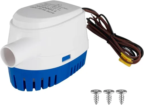 Miniatura 4 de Bomba de sentina marina automática de 12 V 1100 GPH con interruptor de flotador integrado - Bomba de agua sumergible de encendido/apagado automático