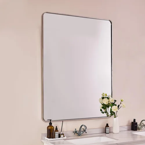 Miniatura 67 de ANDY STAR Espejo de baño negro de 24 x 30 pulgadas, espejos de tocador de baño negros para pared, espejo rectangular redondeado para fregadero