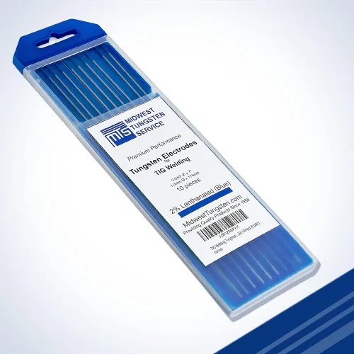 Miniatura 26 de Midwest Tungsten Service Electrodos de soldadura TIG de tungsteno paquete de 10 unidades (azul - 2% tungsteno lantanado (WL20/EWLa-2), 1/8 pulgadas