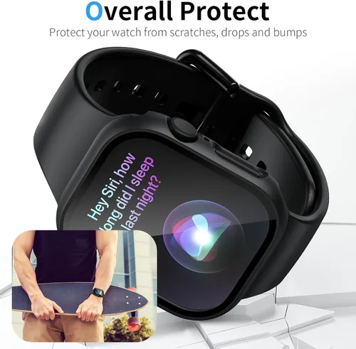 Miniatura 4 de WISKII - Juego de 2 fundas compatibles con Apple Watch SE3 Series SE/6/5/4 de 40 mm con protector de pantalla, funda ultradelgada de policarbonato