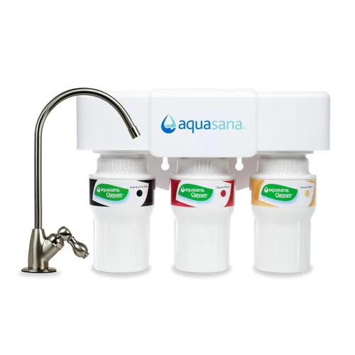 Miniatura 21 de Sistema de filtro de agua Aquasana para debajo del fregadero - Reduce PFAS, plomo y cloro en el agua potable - Filtración de clarium para la cocina