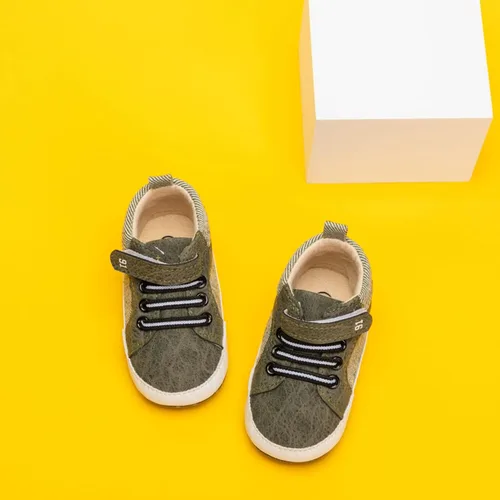 Miniatura 5 de KaKaKiKi - Tenis de lona para bebé, infante, niños, tenis con suela de goma antideslizante, tenis de caramelo caminantes, primerizos, precaminando