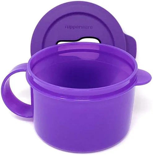 Miniatura 3 de Tupperware CRYSTALWAVE - Tazón de taza para microondas, 16 onzas, color morado