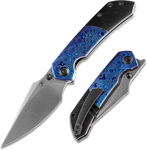Miniatura 14 de KANSEPT Fenrir - Cuchillos plegables de bolsillo para hombres y mujeres EDC cuchillos plegables de campamento de 3.48 pulgadas CPM-S35VN hoja