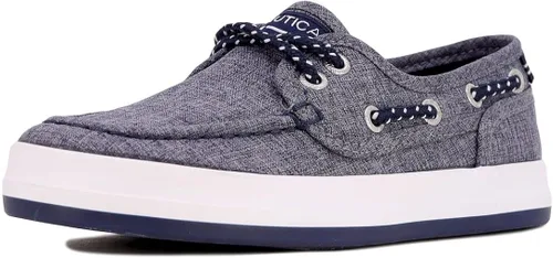 Nautica Spinnaker - Mocasines casuales para niños con 2 ojos de encaje (niño pequeñoniño grande)